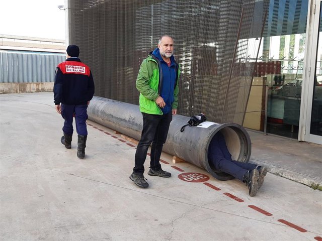 Pruebas de fobia de los aspirantes a entrar en el cuerpo de bomberos de Palma