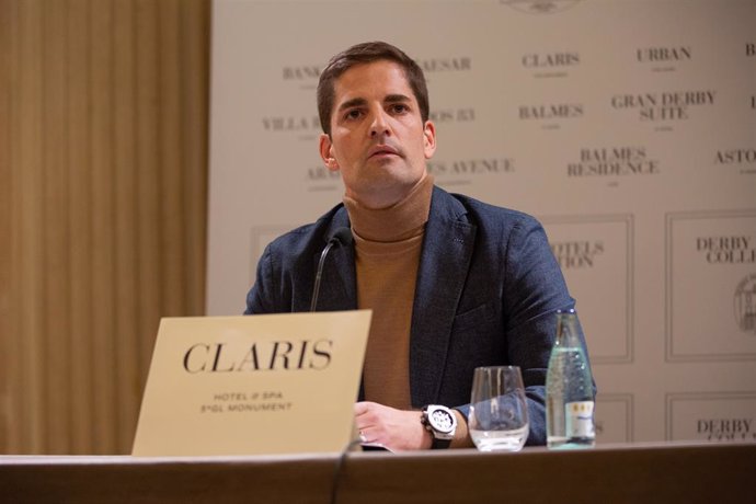 L'exseleccionador Robert Moreno explica la seva versió dels 'fets' al Claris Hotel de Barcelona, 28 de novembre del 2019.