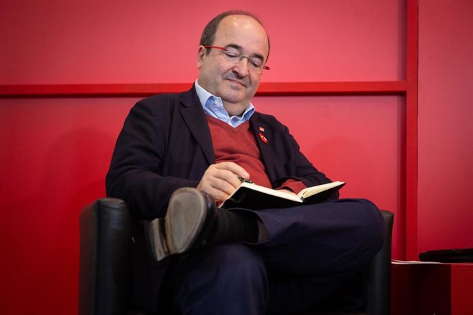 El secretario general del PSC, Miquel Iceta en la presentación del manifiesto 'Ara Senat, Ara Dileg' en el Hotel Catalonia Ramblas, en Barcelona (España), a 7 de noviembre de 2019.