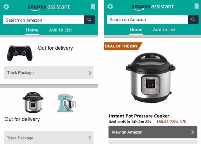 Amazon lanza su asistente, un complemento para comparar ofertas mientras se nave