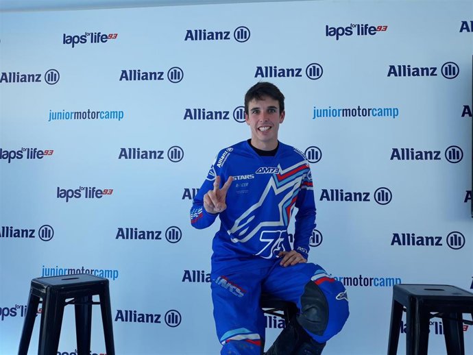 El piloto español lex Márquez durante su presencia en el Allianz Junior Motor Camp