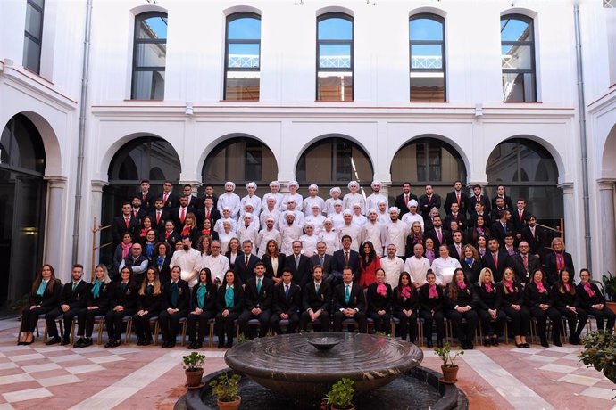 Juan Marín en la inauguración oficial del curso del Hotel Escuela Convento Santo Domingo de Archidona