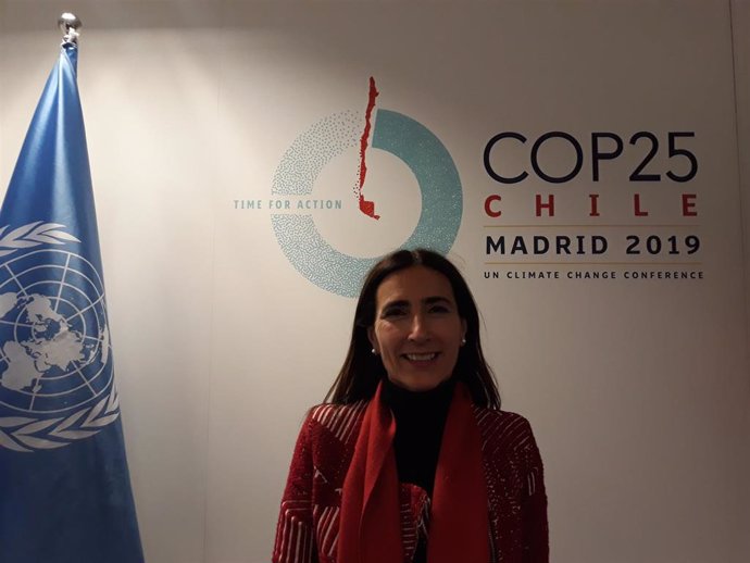 La ministra de Medio Ambiente de Chile y  presidenta de la XXV cumbre del clima, Carolina Schmidt.