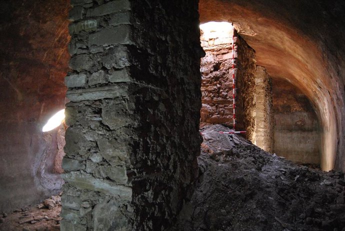 Aljibes en el castillo de Nalda