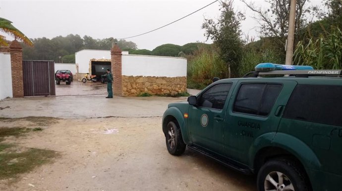 Guardia Civil en operación antidroga en la comcarca de la Janda