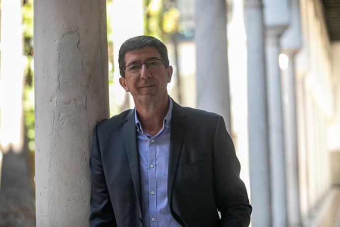 El vicepresidente de la Junta y consejero de Turismo, Regeneración, Justicia y Administración Local, Juan Marín, en una imagen de archivo.