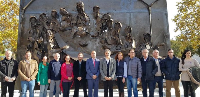 Inauguración de la escultura 'La última cena' en Massamagrell