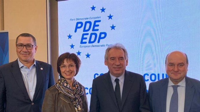 Consejo del PDE en París en el que el presidente del EBB del PNV, Andoni Ortuzar, ha sido elegido vicepresidente