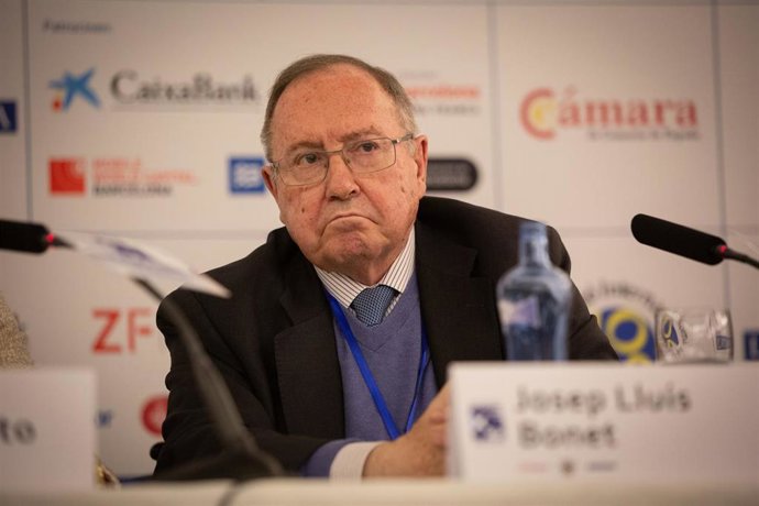 Josep Lluís Bonet durante el 24 Encuentro de Economía de S'Agaró.