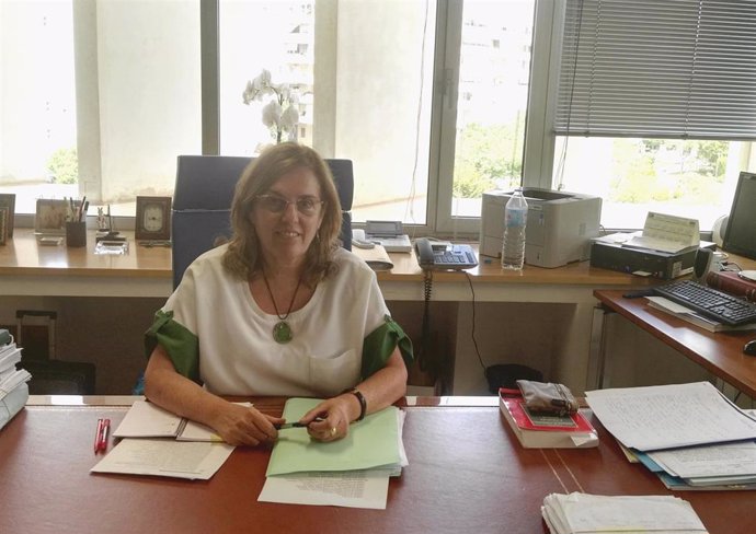 La presidenta de la Audiencia de Málaga, Lourdes García Ortiz. (2017)