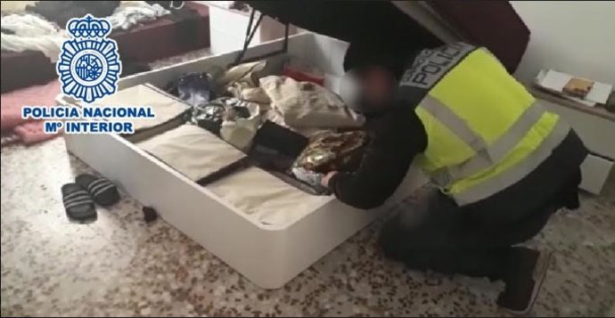 Lugar donde se ocultaban los objetos robados