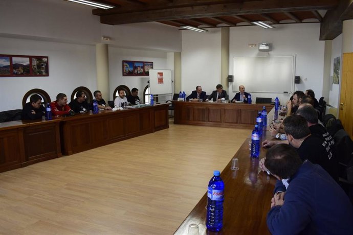 Aliaga en una reunión en Andorra.