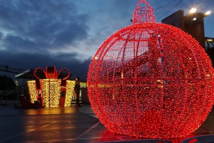 Detalle de un elemento de decoración de las Mágicas Navidades de Torrejón de Ardoz