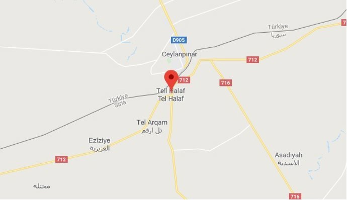 La ciudad siria fronteriza con Turquía Tell Halaf.