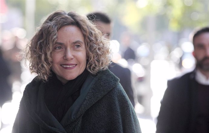 La presidenta del Congreso de los Diputado, Meritxell Batet, a su llegada a la reunión de la Comisión Permanente de la Ejecutiva Federal del PSOE,  en la calle Ferraz, Madrid (España), a 18 de noviembre de 2019.