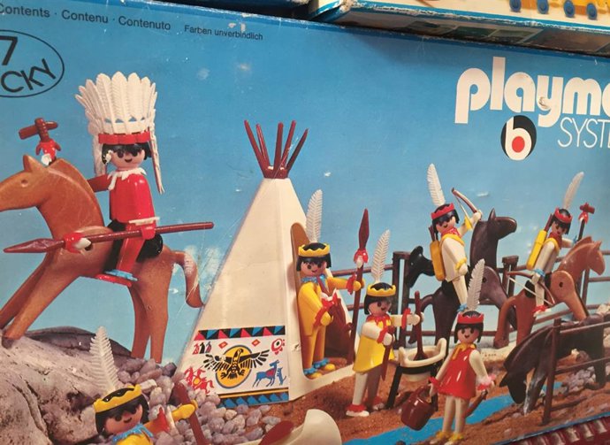 Imagen de recurso de un conjunto de Playmobil que se expone en el evento Madrid Toy Show.