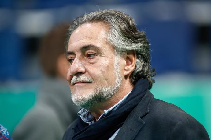 The spokesman of the socialist group in the Madrid City Council, Pepu Hernandez, during the Presentation of the Davis Cup by Rakunten Finals 2019 of tennis at Caja Magica on November 12, 2019, in Madrid, Spain.