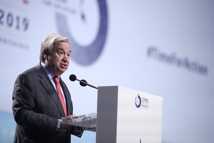 VÍDEO: COP25.- Guterres pide más ambición a principales emisores de CO2: "Hacer 