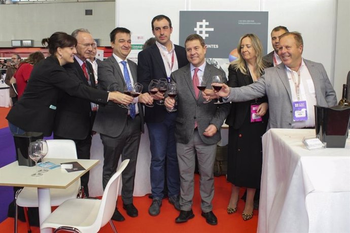 El presidente de C-LM, Emiliano García-Page, en la inauguración de la XI edición de la World Bulk Wine Exhibition (WBWE).