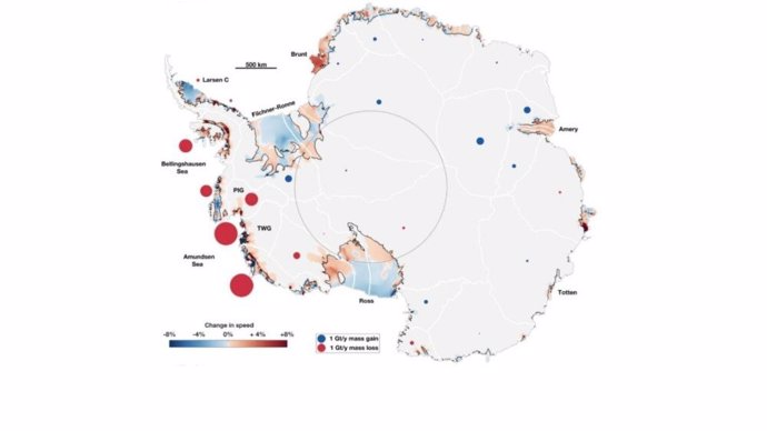La Física corrobora que más hielo del interior antártico llega al mar