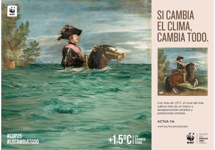 COP25.- WWF y el Museo del Prado alertan de los impactos del cambio climático co