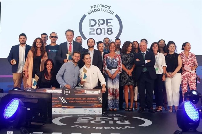 Galardonados en 2018 con los Premios Andalucía Emprende