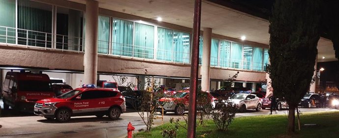 Dispositivo de Policía Foral y Policía Nacional para una operación conjunta en Tudela