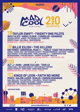 Agotados los primeros 15.000 abonos para Mad Cool 2020