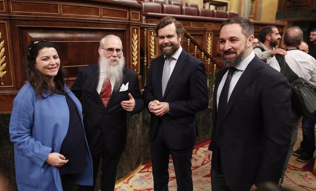 Santiago Abascal durante la sesión constitutiva del Congreso