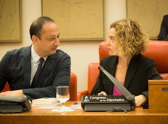 Alfonso Rodríguez de Celis y Meritxell Batet, diputados del PSOE