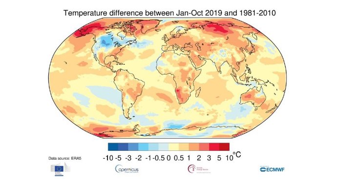 AV.-COP25.- 2019 cierra una década de "excepcional calor" y "altos impactos" met