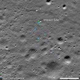 El malogrado aterrizador lunar de la India ha sido localizado