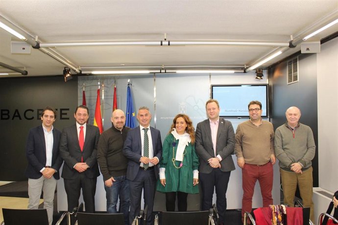 Presentación de la iluminación navideña en Albacete.