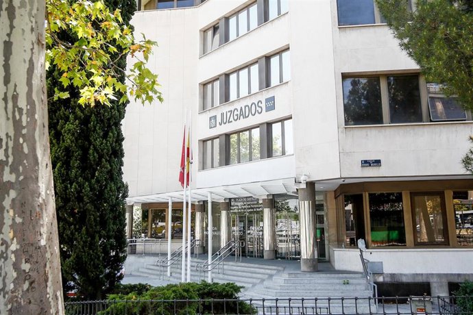 Imágenes de los Juzgados de Instrucción ubicados en la Plaza de Castilla de Madrid.