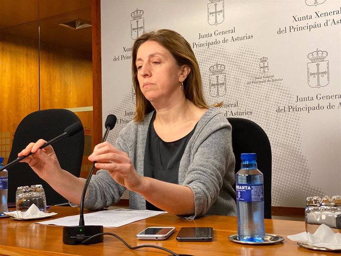 La portavoz de Podemos Asturies en la Junta General, Lorena Gil.