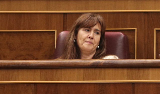 La diputada de JxCat Laura Borràs durante la constitución del Congreso
