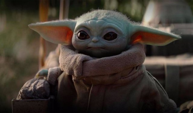 Baby Yoda en la serie The Mandalorian