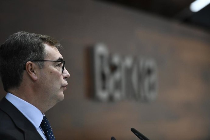 El consejero delegado de Bankia, José Sevilla, durante su intervención en la presentación de los resultados de la entidad bancaria correspondientes a los primeros nueve meses del año, en Madrid (España), a 28 de octubre de 2019.