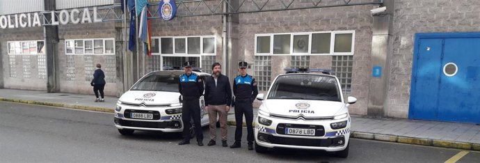 Nuevos coches de la Policía Local de Avilés.