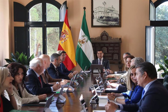 Consejo de Gobierno de la Junta de Andalucía, celebrado en el Palacio de El Acebrón.