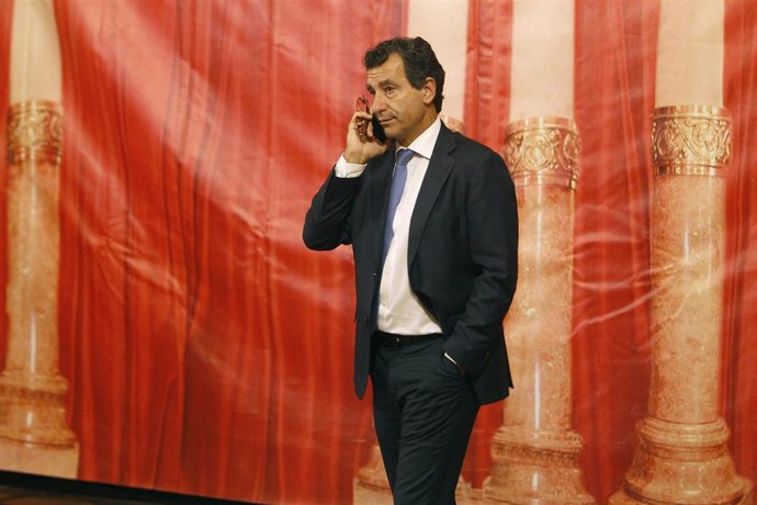 El presidente del Partido Popular Balear, Biel Company en la sesión en el Parlamento Balear con la ausencia de la presidencia del Govern y con la intervención de nuevos consellers, en Palma de Mallorca (España), a 24 de septiembre de 2019.