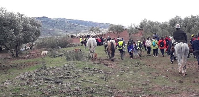 Jaén.- Escolares se forman en el respeto ambiental gracias a la trashumancia