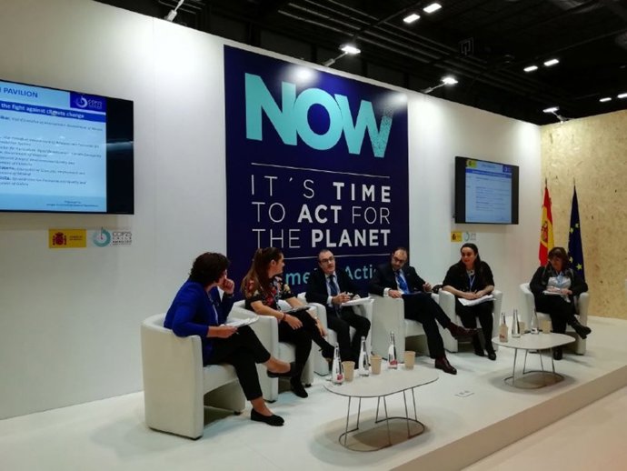 El vicepresident del Govern balear i conseller de Transició Energtica i Sectors Productius, Juan Pedro Yllanes, ha participat en la taula de debat 'L'acció subnacional en la lluita contra el canvi climtic' que s'ha celebrat en la COP25.