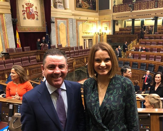 Els diputats del PP al Congrés per Balears, Marga Prohens i Miguel Jerez, en la Cambra baixa. Arxiu, recurs