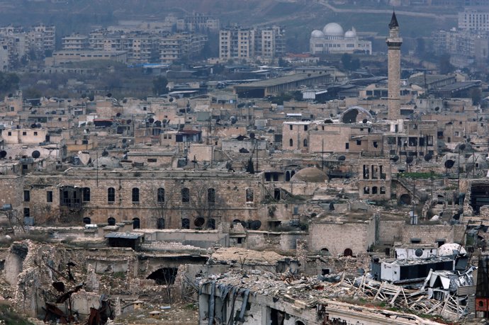 Vista de la Ciudad Vieja de Alepo