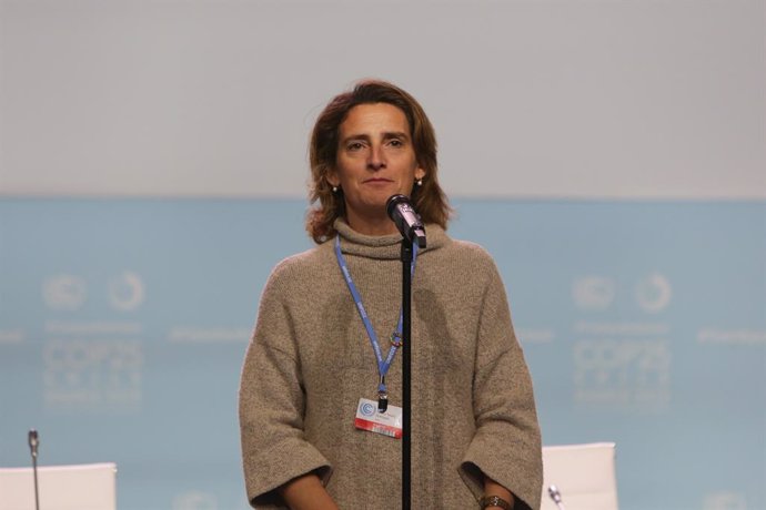 COP25.- Teresa Ribera cree que Greta Thunberg tiene un mensaje "muy potente" aun