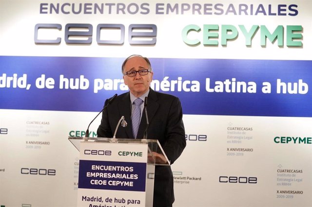 Luis Gallego, presidente de Iberia en los encuentros de la CEOE Cepyme