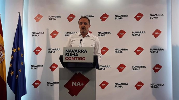El portavoz de Navarra Suma en el Parlamento foral, Javier Esparza.