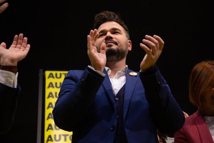 Elportavoz parlamentario de ERC, Gabriel Rufián, en una imagen de archivo.
