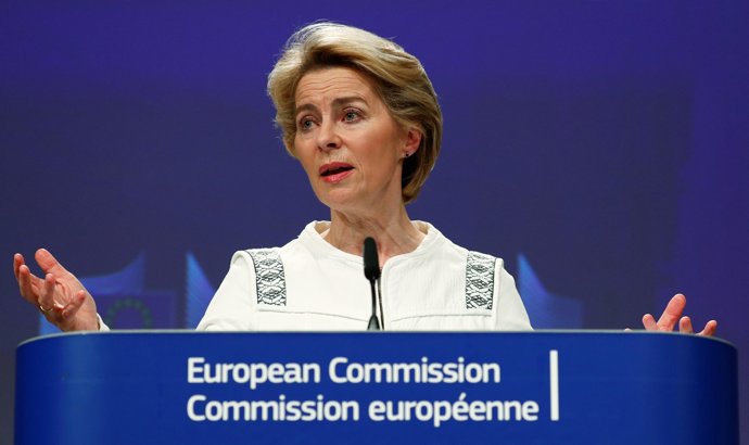 La presidenta de la Comisión Europea, Ursula von der Leyen